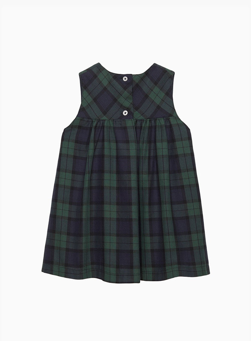 Confiture Dress Baby Scottie Tartan Pinafore
