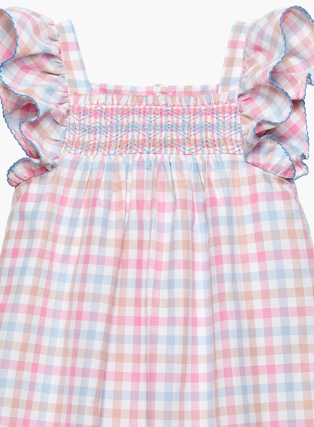Confiture Dress Greta Frilly Gingham Dress