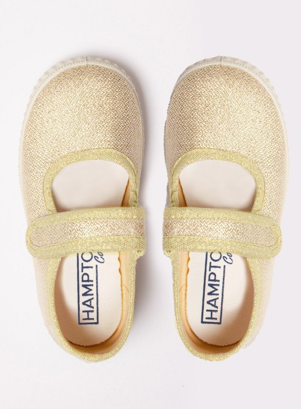 Hampton Canvas Canvas Shoes Hampton Canvas Martha Shoes in Gold