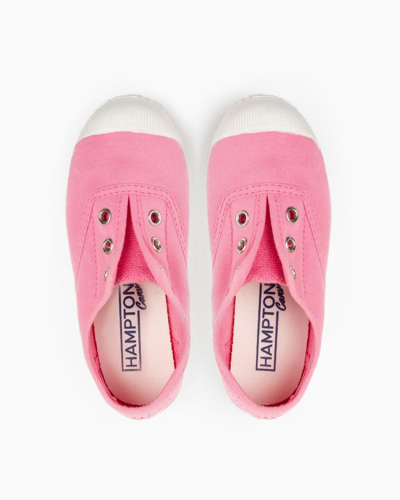 Hampton Canvas Plum Plimsolls in Bonbon Pink