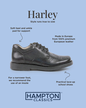 Hampton Classics School Shoes Hampton Classics Hamish School Shoes in Black