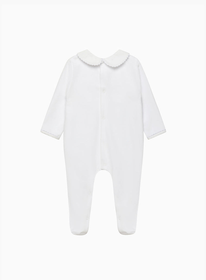 Lapinou All-in-One Baby Velour Dasher Smocked All-in-One