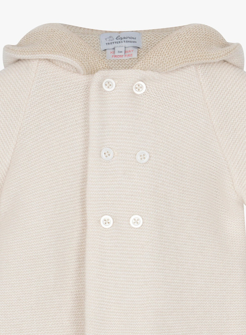 Lapinou Coat Little Teddy Coat in Off White