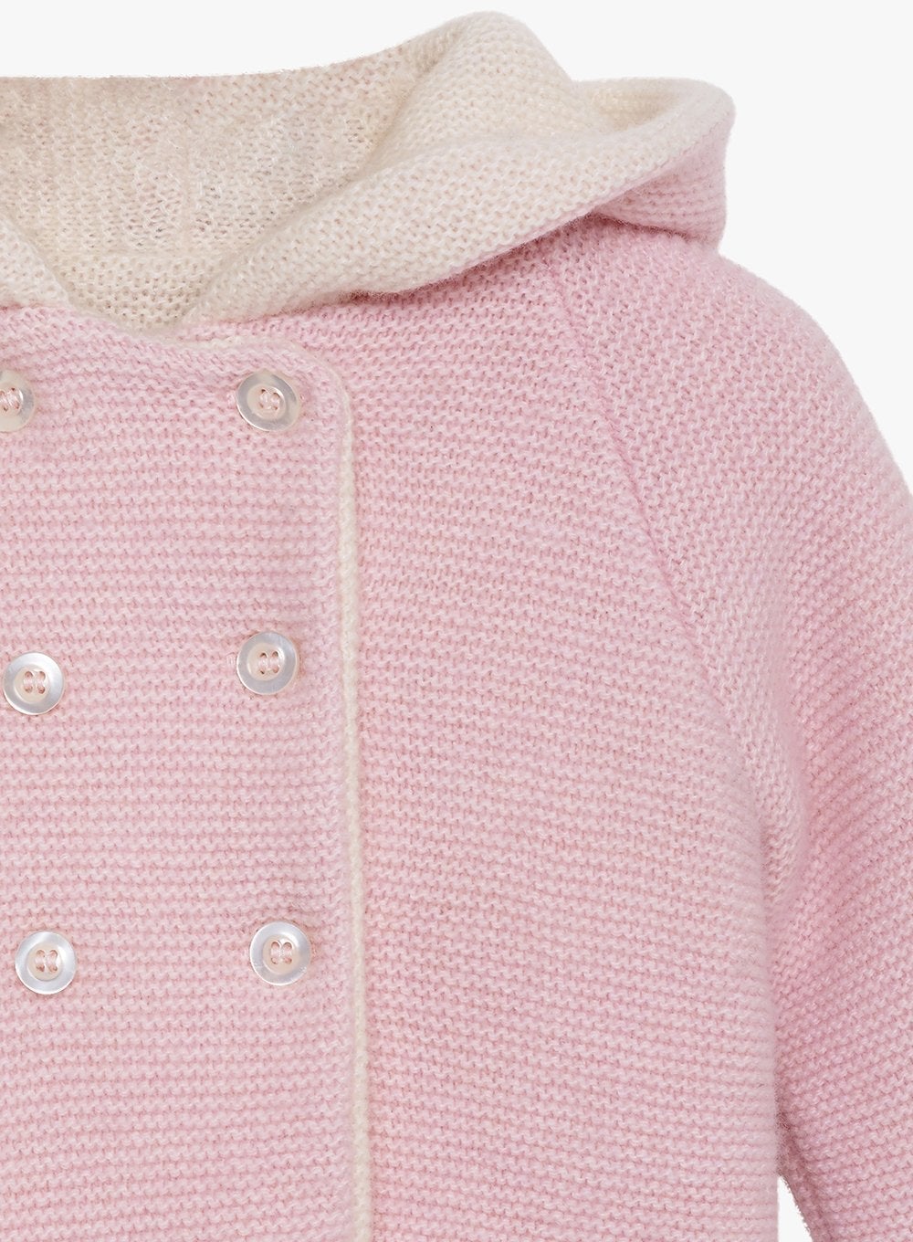 Lapinou Coat Little Teddy Coat in Pale Pink