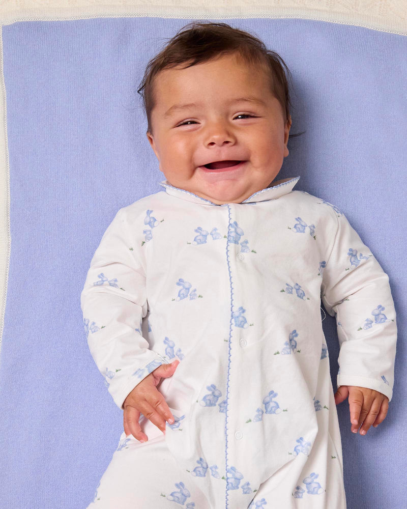 Baby Bunny Onesie in Pale Blue