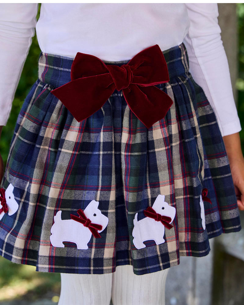 Bonnie Scottie Bow Skirt