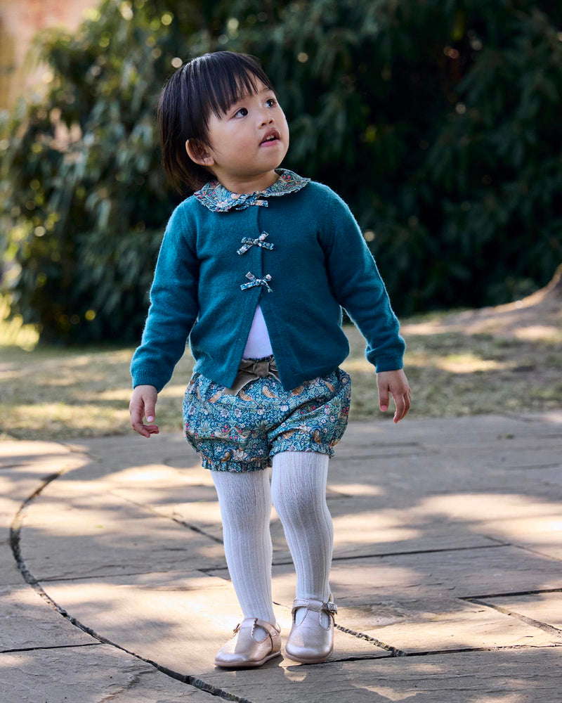 Lily Rose Cardigan Baby Strawberry Thief Bow Cardigan