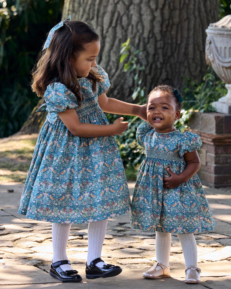 Lily Rose Dress Strawberry Thief Smocked Party Dress