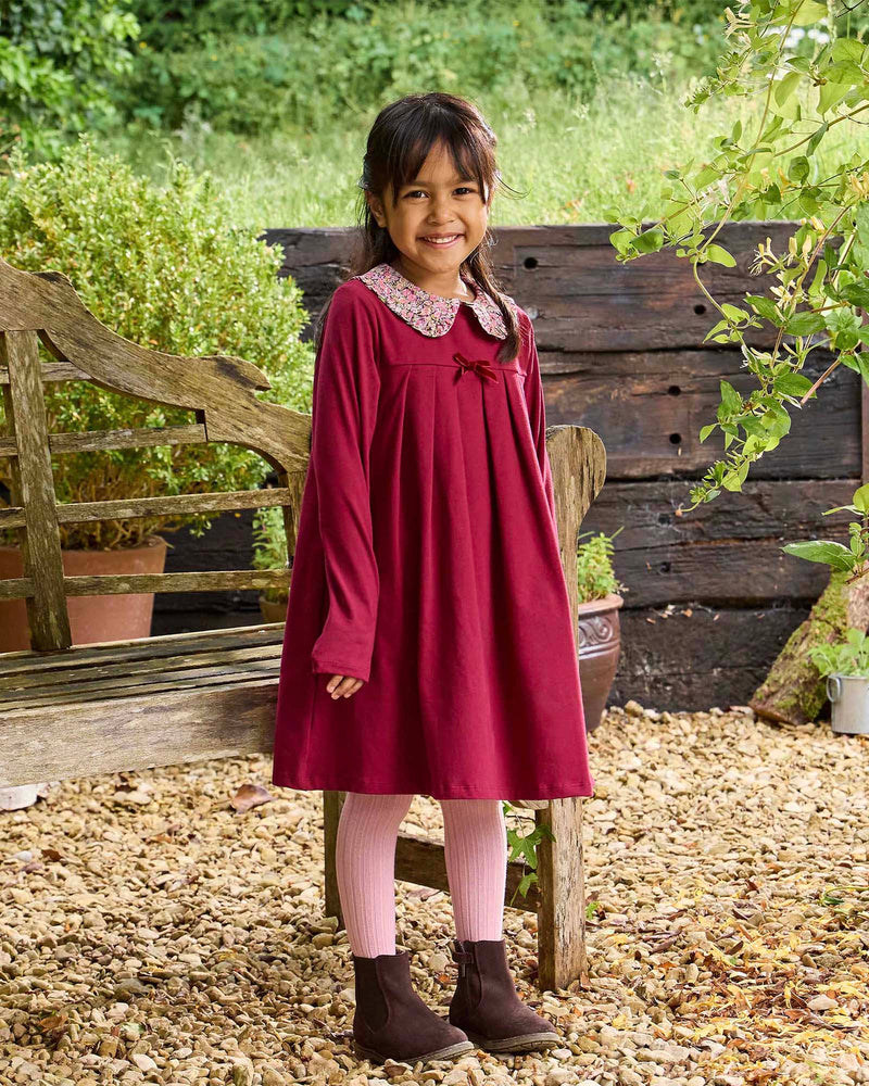 Violet Jersey Dress in Chive