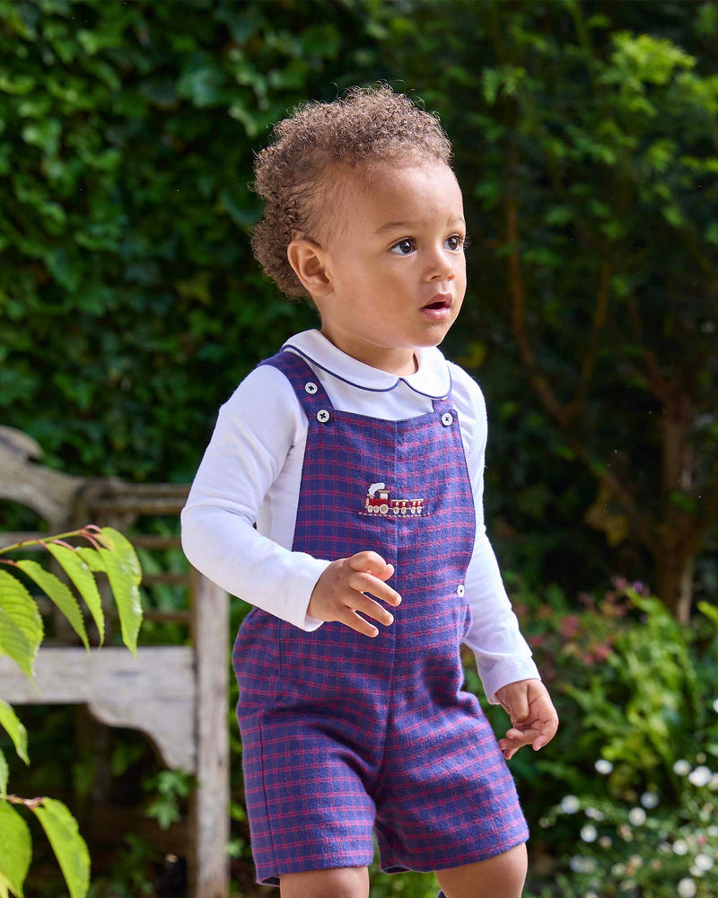 Baby Alfie Bib Shorts in Train