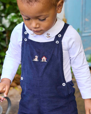 Chelsea Clothing Company Body Baby Monty Long Sleeved Body in Puppy