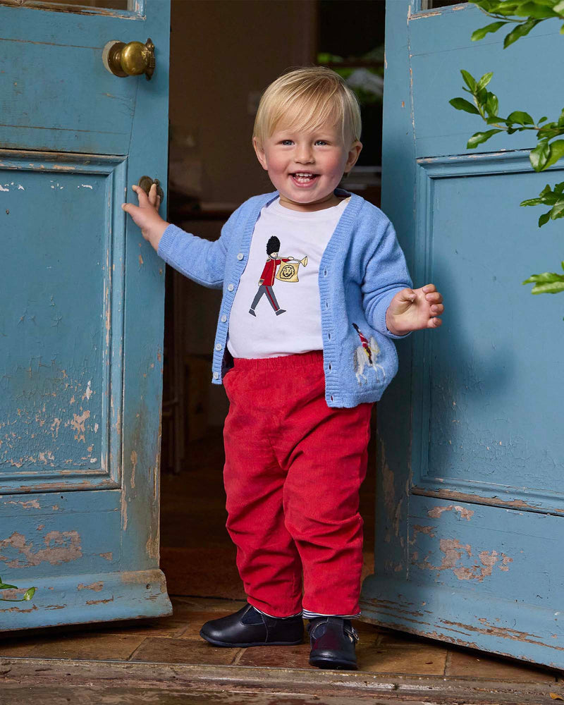 Baby Rafferty Cord Pants in Red