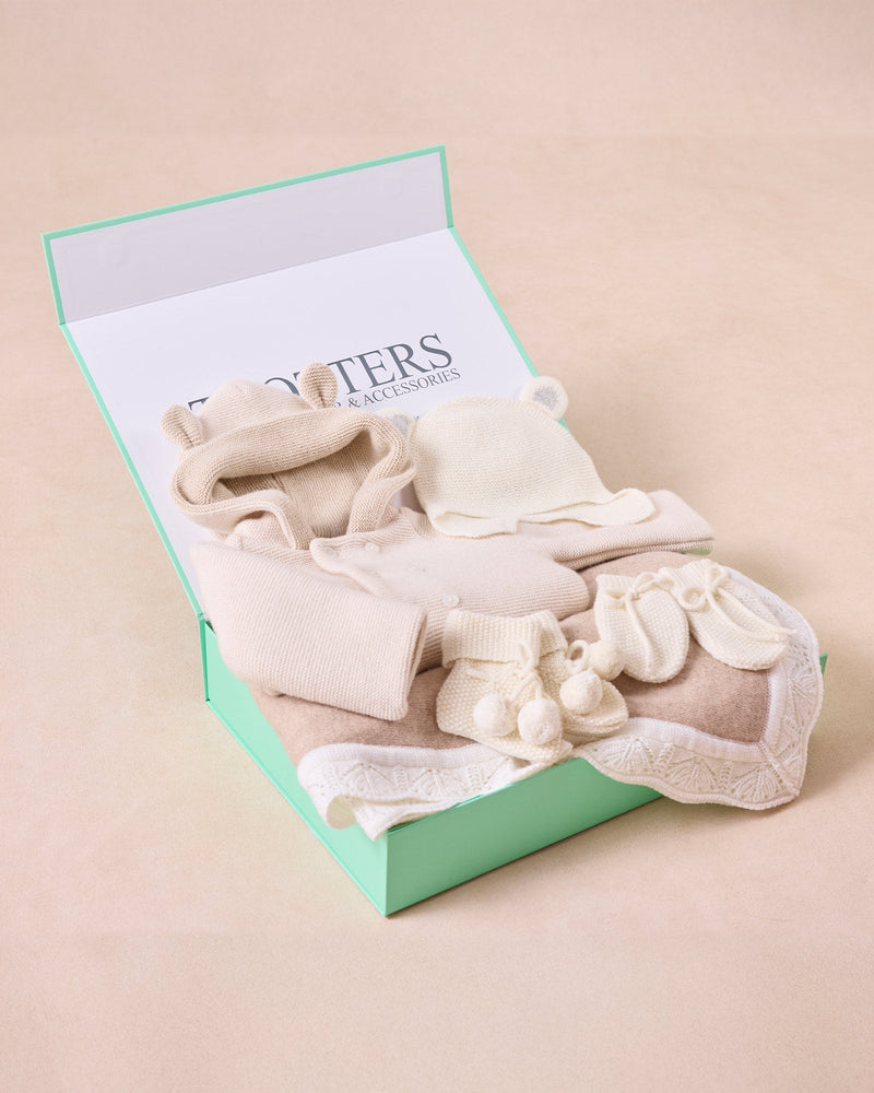 White Teddy Coat Gift Set