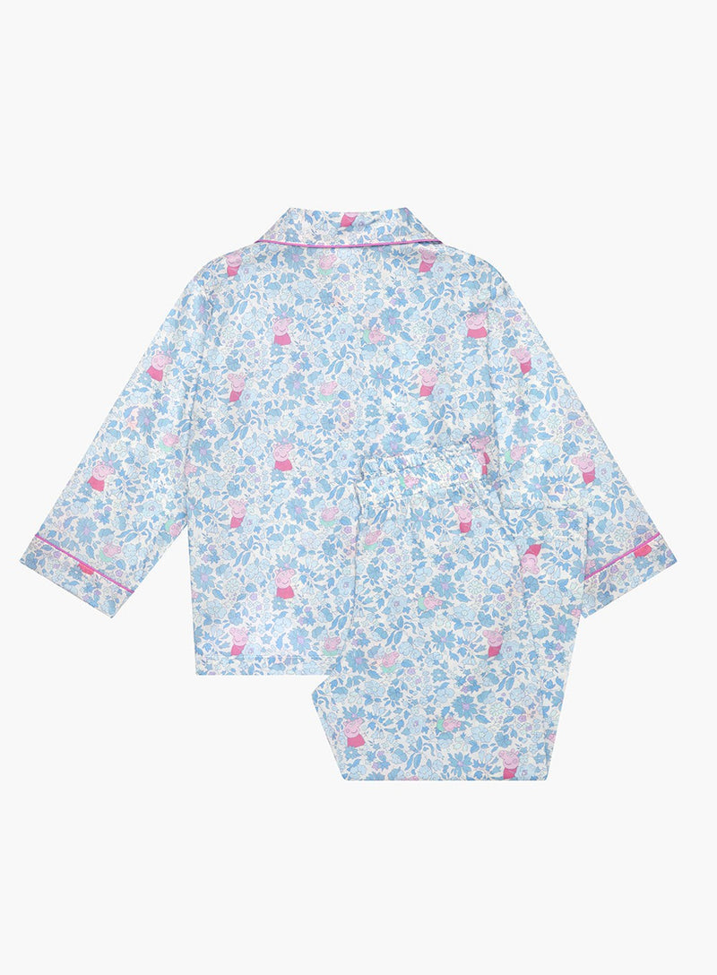 PEPPA PIG x Trotters Pyjamas Pyjamas in Blue Peppa Meadow