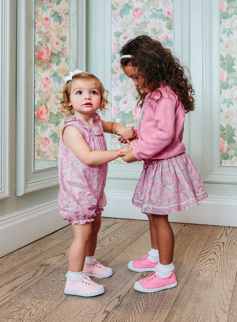 PEPPA PIG x Trotters Romper Baby Willow Romper in Pink Peppa Meadow