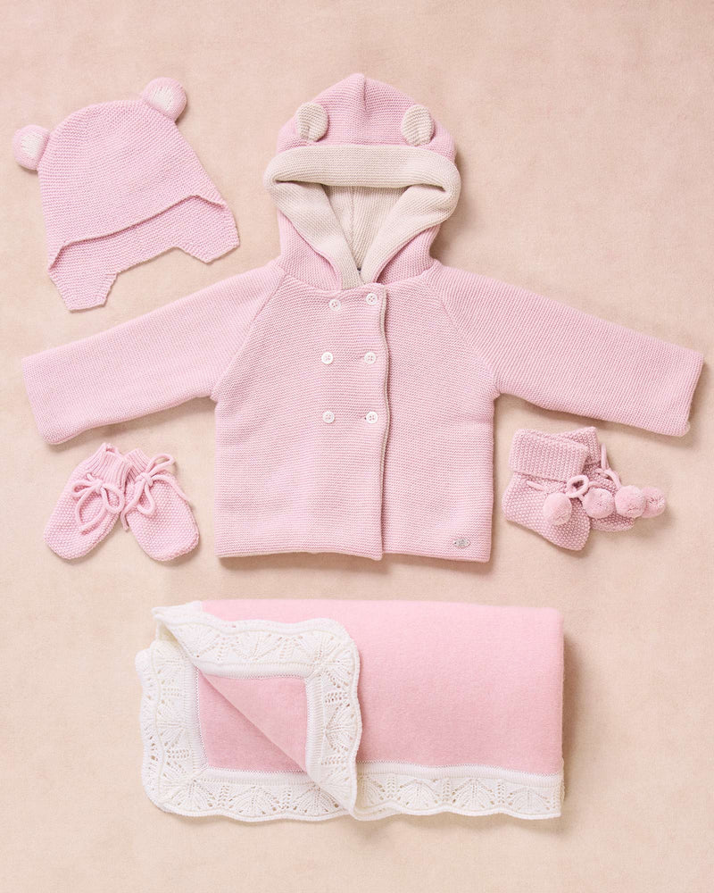 Pink Teddy Coat Gift Set