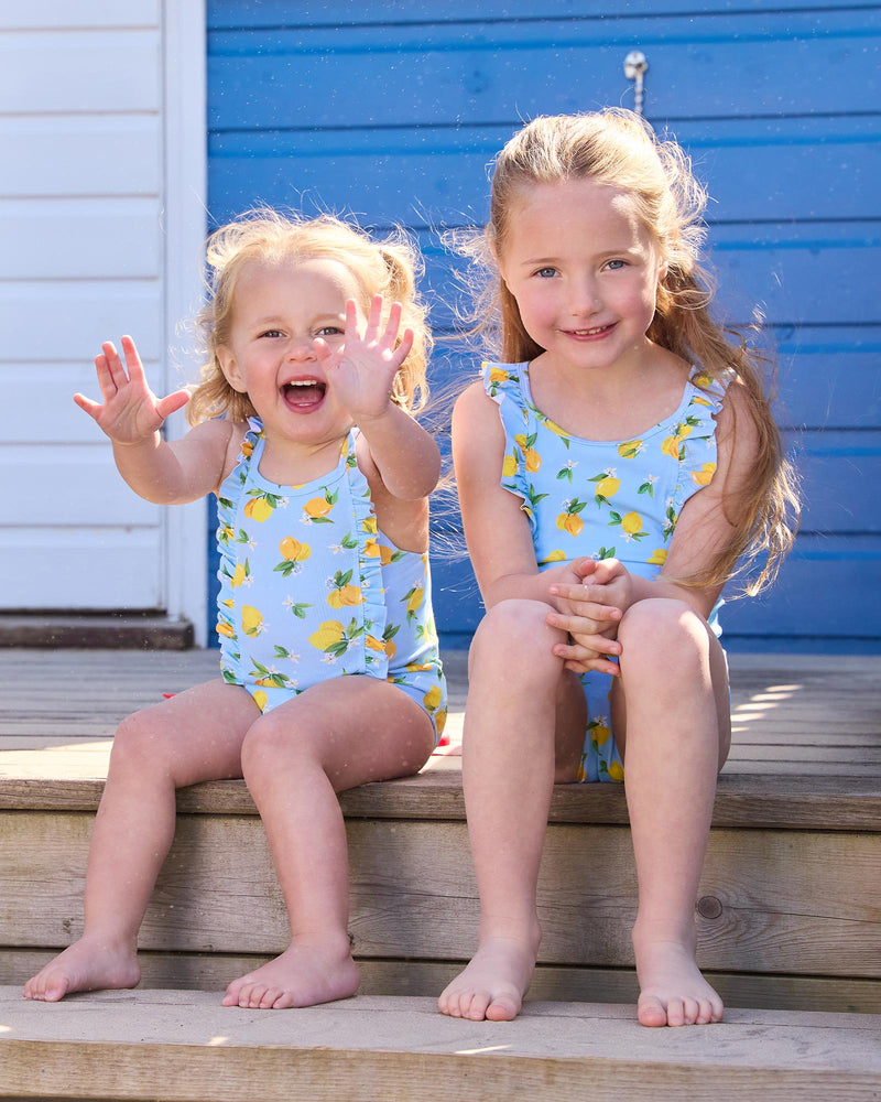 Baby Frill Swimsuit in Lemon