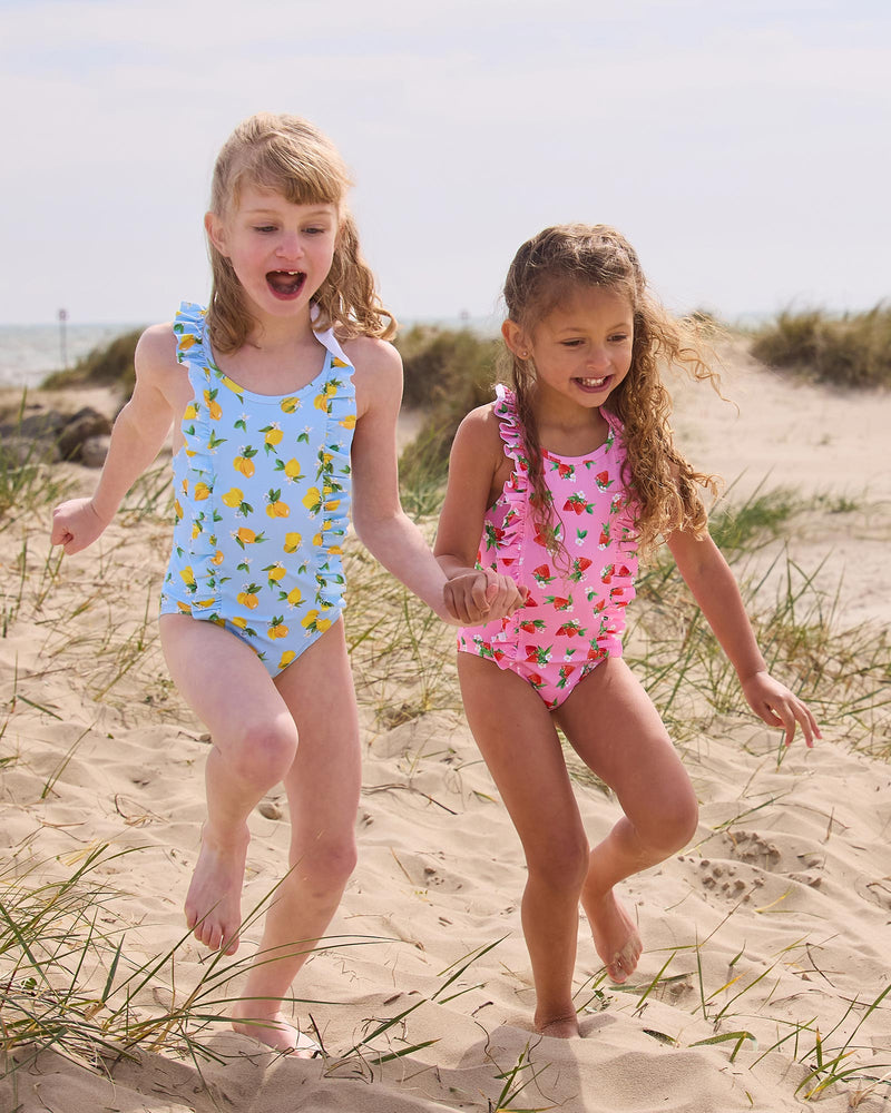 Frill Swimsuit in Strawberry