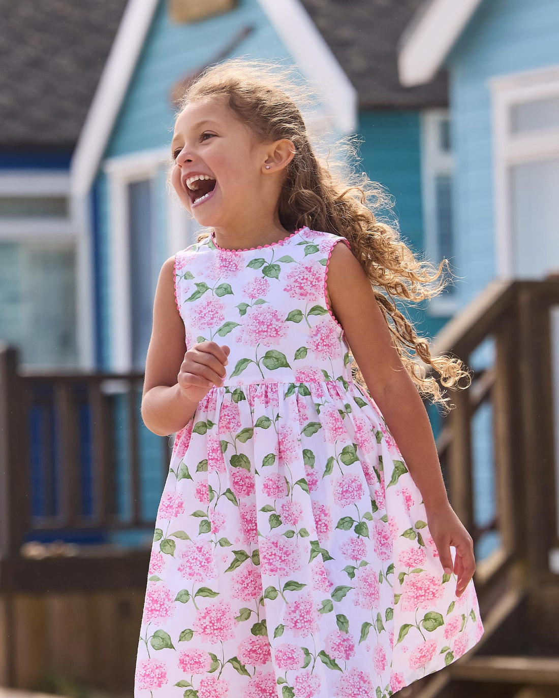 Adelina Summer Dress in Pale Pink Hydrangea | Trotters London Trotters Childrenswear USA Adelina Summer Dress in Pale Pink Hydrangea | Trotters London Trotters Childrenswear USA