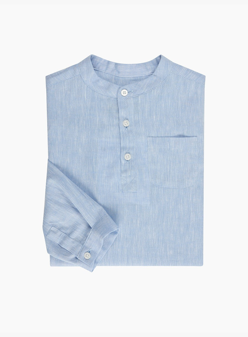 Thomas Brown Shirt Oscar Shirt in Pale Blue
