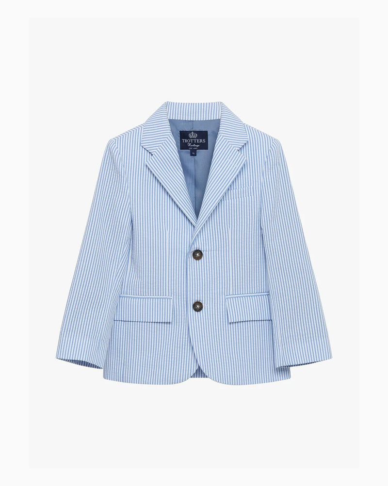 Sebastian Blazer in Pale Blue Stripe
