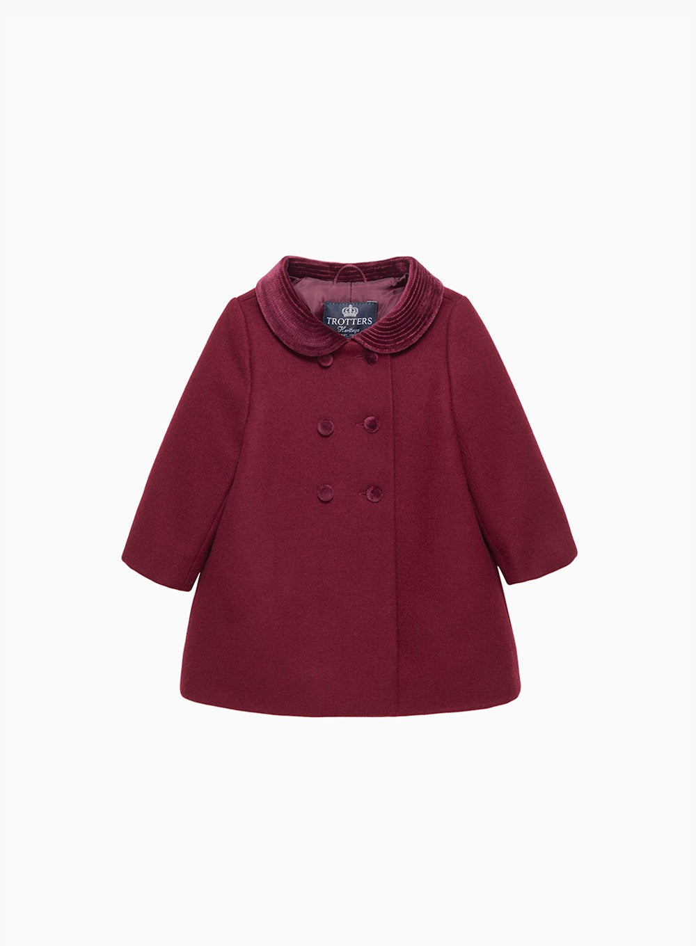 Trotters Heritage Coat Baby Classic Coat in Burgundy