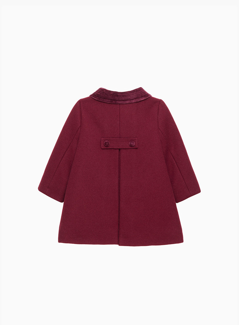 Trotters Heritage Coat Baby Classic Coat in Burgundy