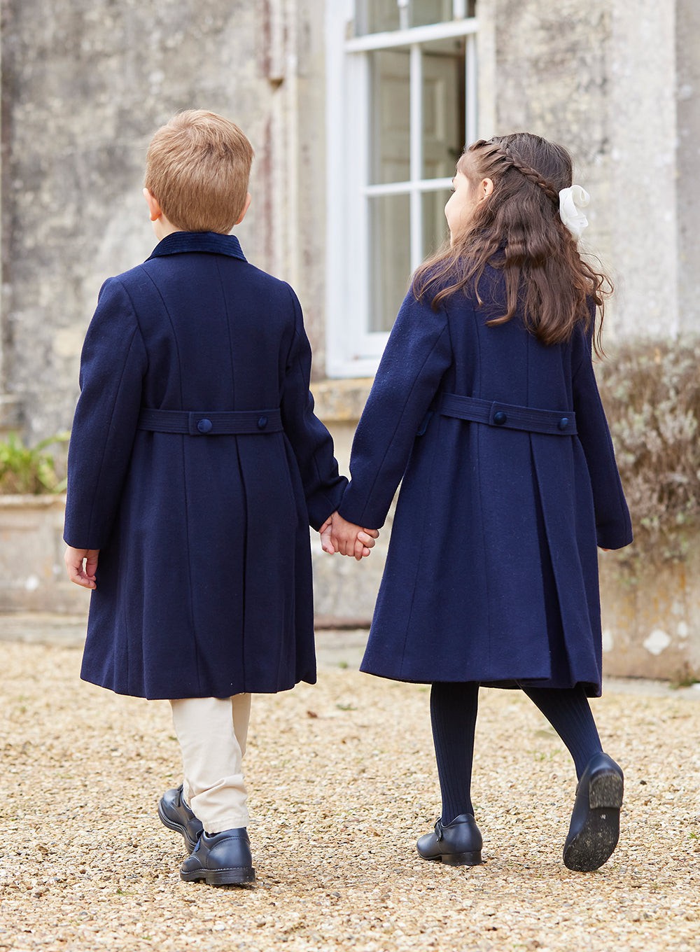 Trotters Heritage Coat Classic Coat in Navy