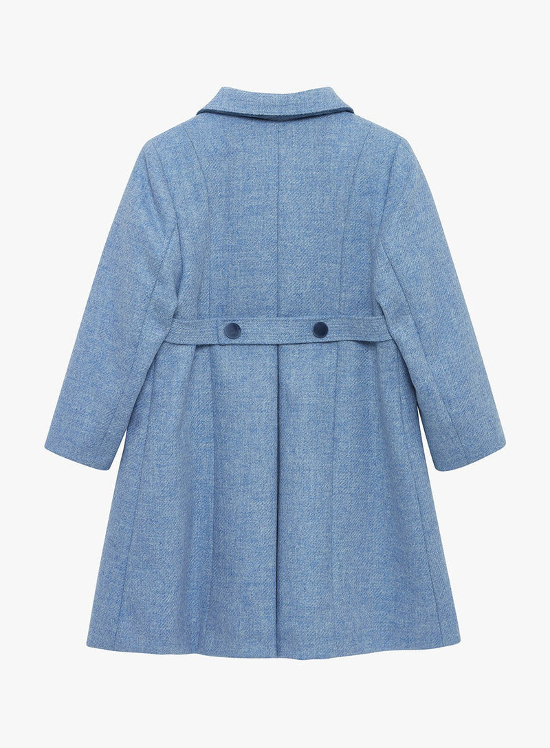 Trotters Heritage Coat Classic Coat in Pale Blue