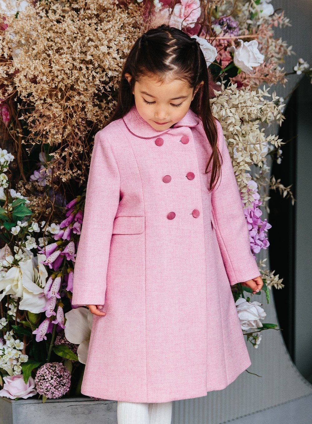 Trotters Heritage Coat Classic Coat in Pale Pink