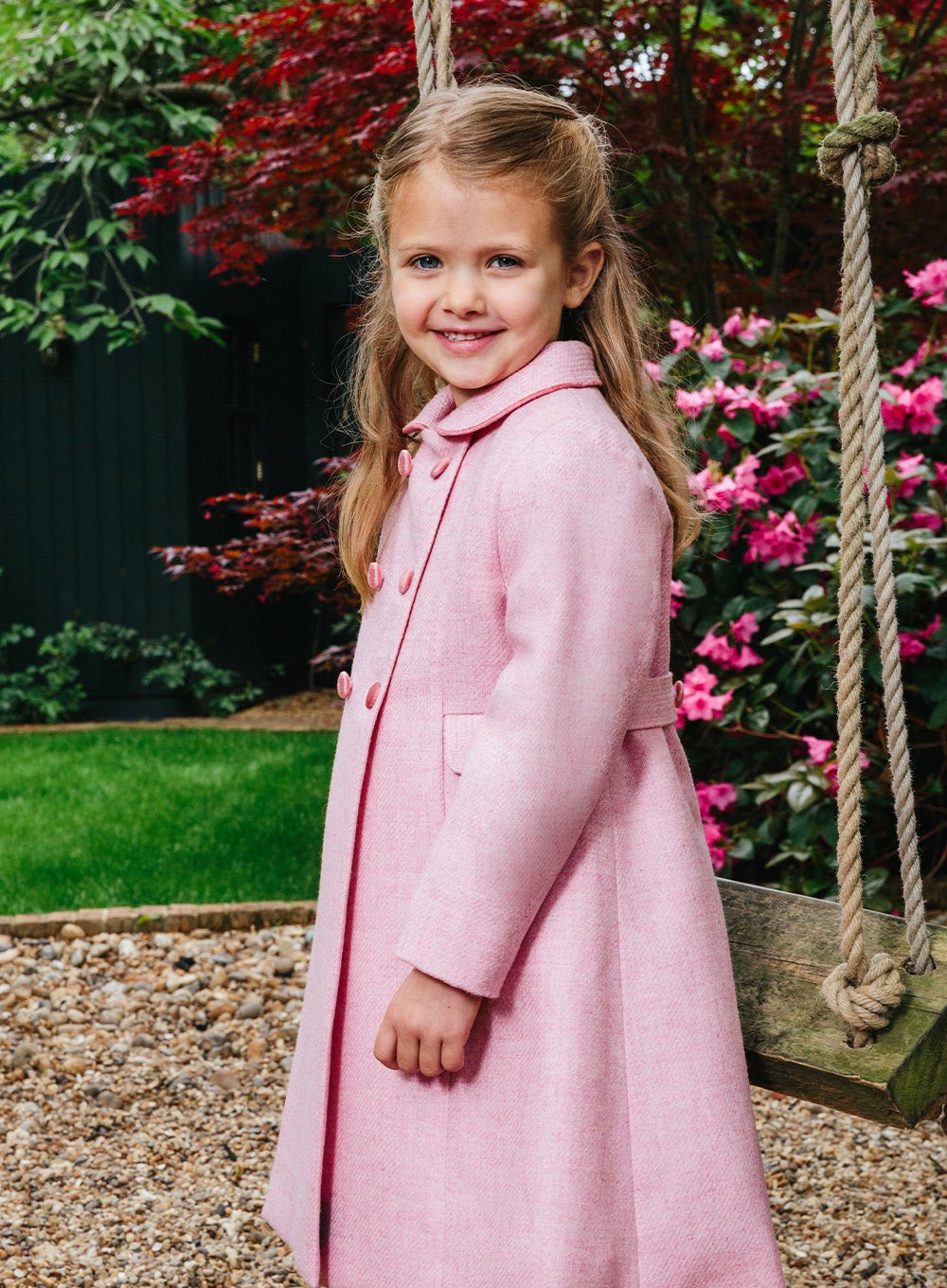 Trotters Heritage Classic Coat in Pale Pink | Trotters London Trotters Childrenswear USA Trotters Heritage Classic Coat in Pale Pink | Trotters London Trotters Childrenswear USA