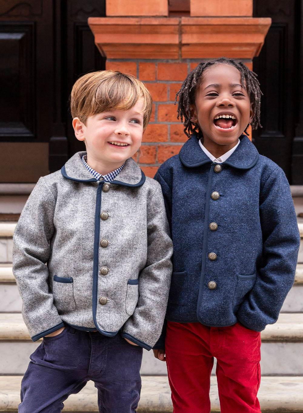 Trotters Heritage Jacket Harrison Jacket in French Navy