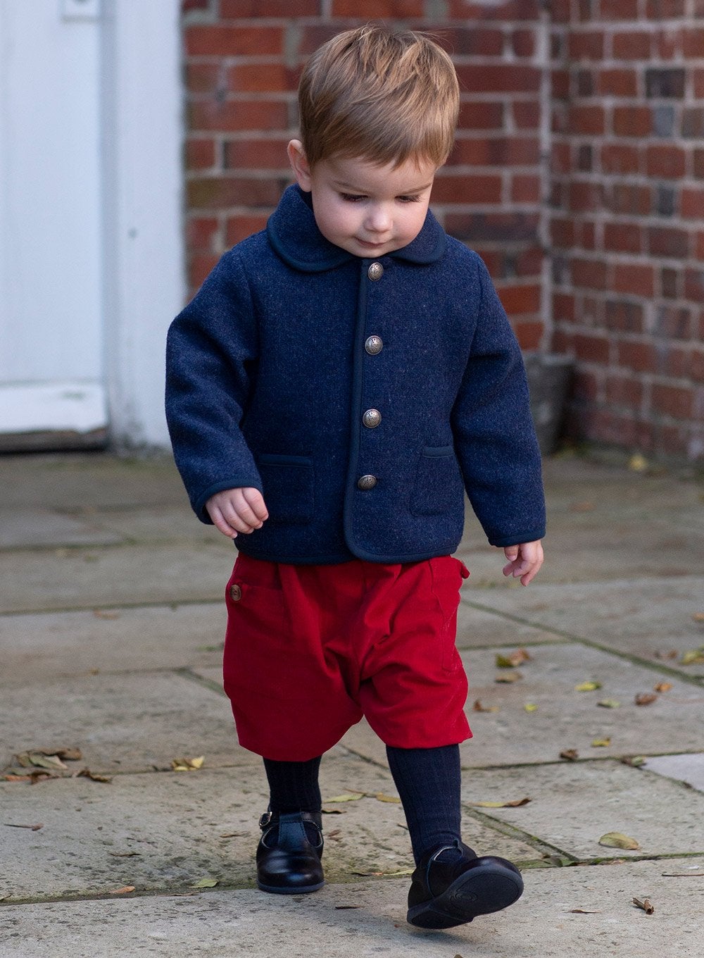 Trotters Heritage Jacket Little Harrison Jacket in French Navy - Trotters Childrenswear