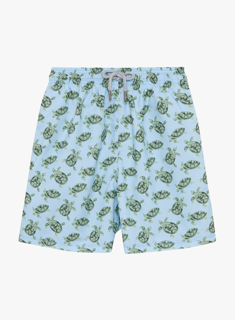Daddy & Me Baby - Blue Turtle Swimshorts Gift Set