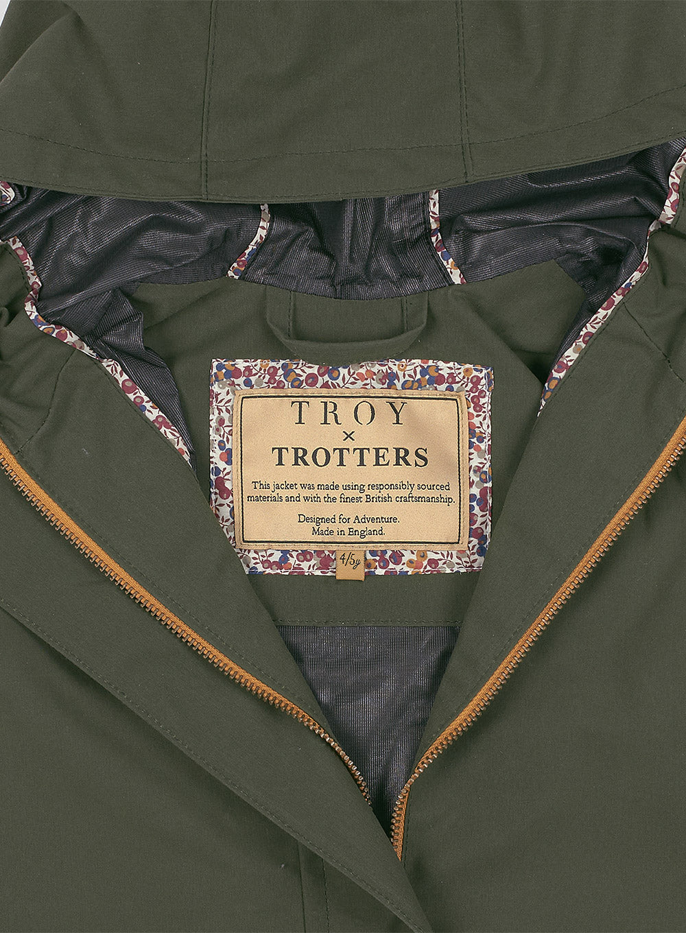 Troy London Coat Troy London Wax Waterproof Jacket in Green