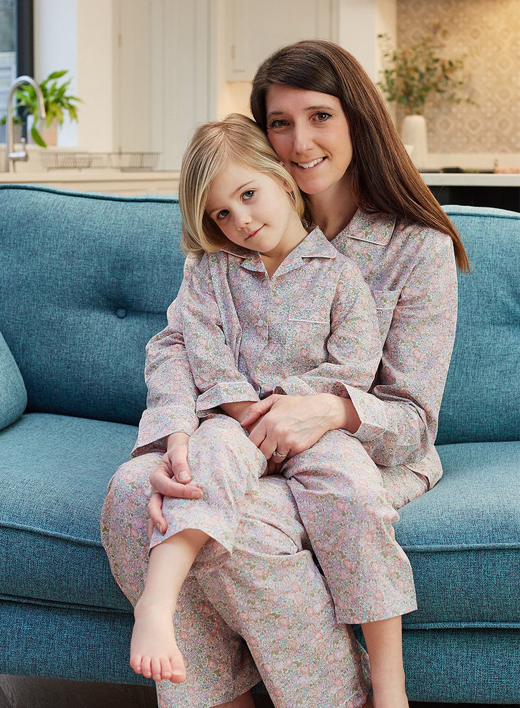 Girls Michelle Pajamas in Pink Michelle Trotters London Trotters