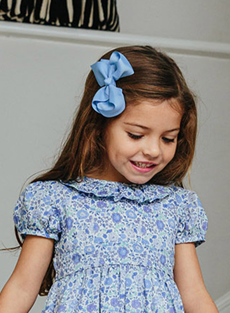 Extra Large Bow Hair Clip in French Blue