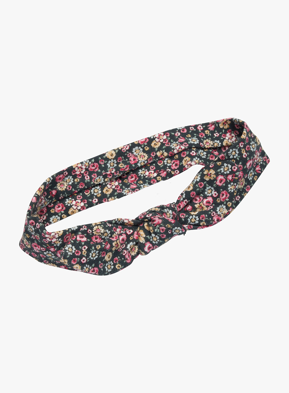 Louise Jersey Bow Headband in Green Floral