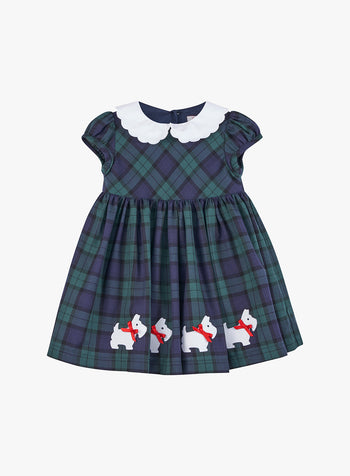 Little Scottie Plaid Dress