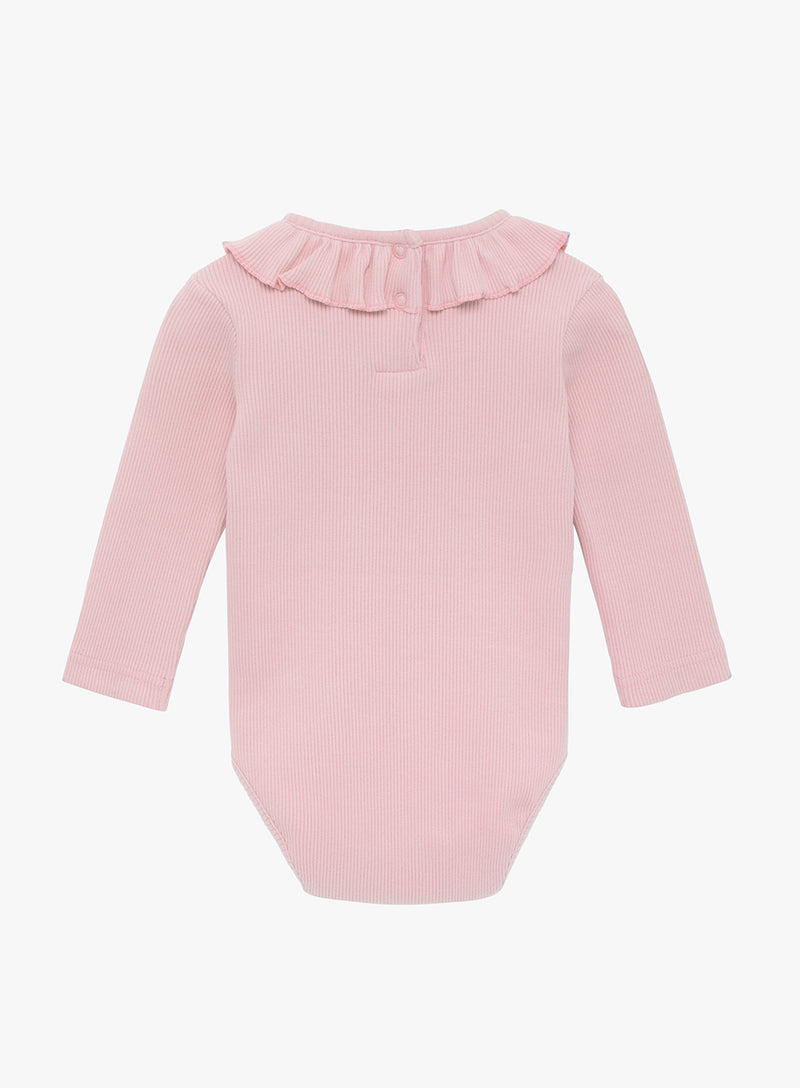 Baby Long Sleeved Grace Willow Bodysuit in Dusty Pink