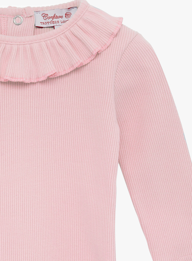 Baby Long Sleeved Grace Willow Bodysuit in Dusty Pink