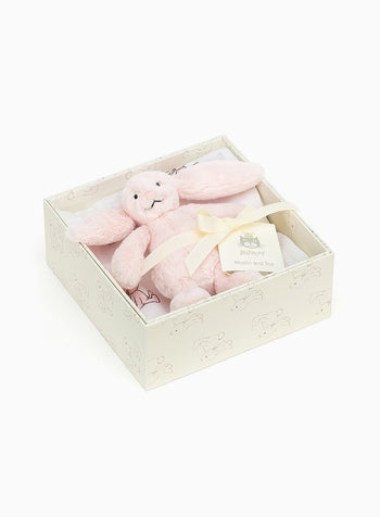 Jellycat Bashful Bunny Gift Set in Pink
