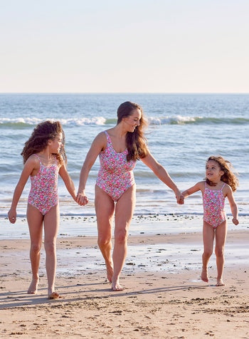 Baby Frill Swimsuit in Pink Betsy