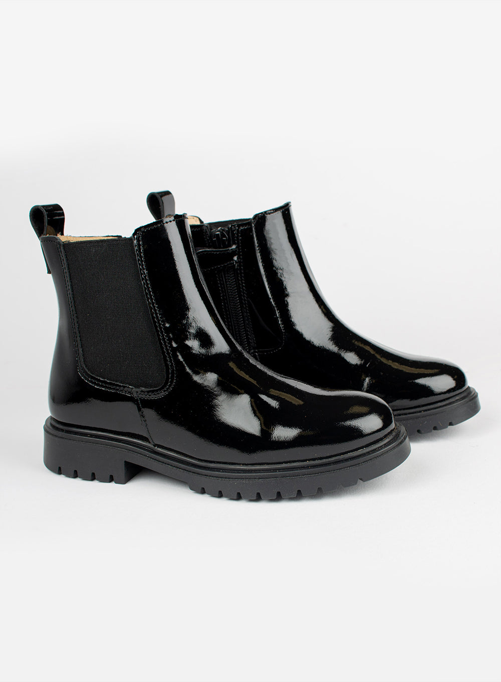 Hampton Classics Belvedere Ankle Boot in Black Patent