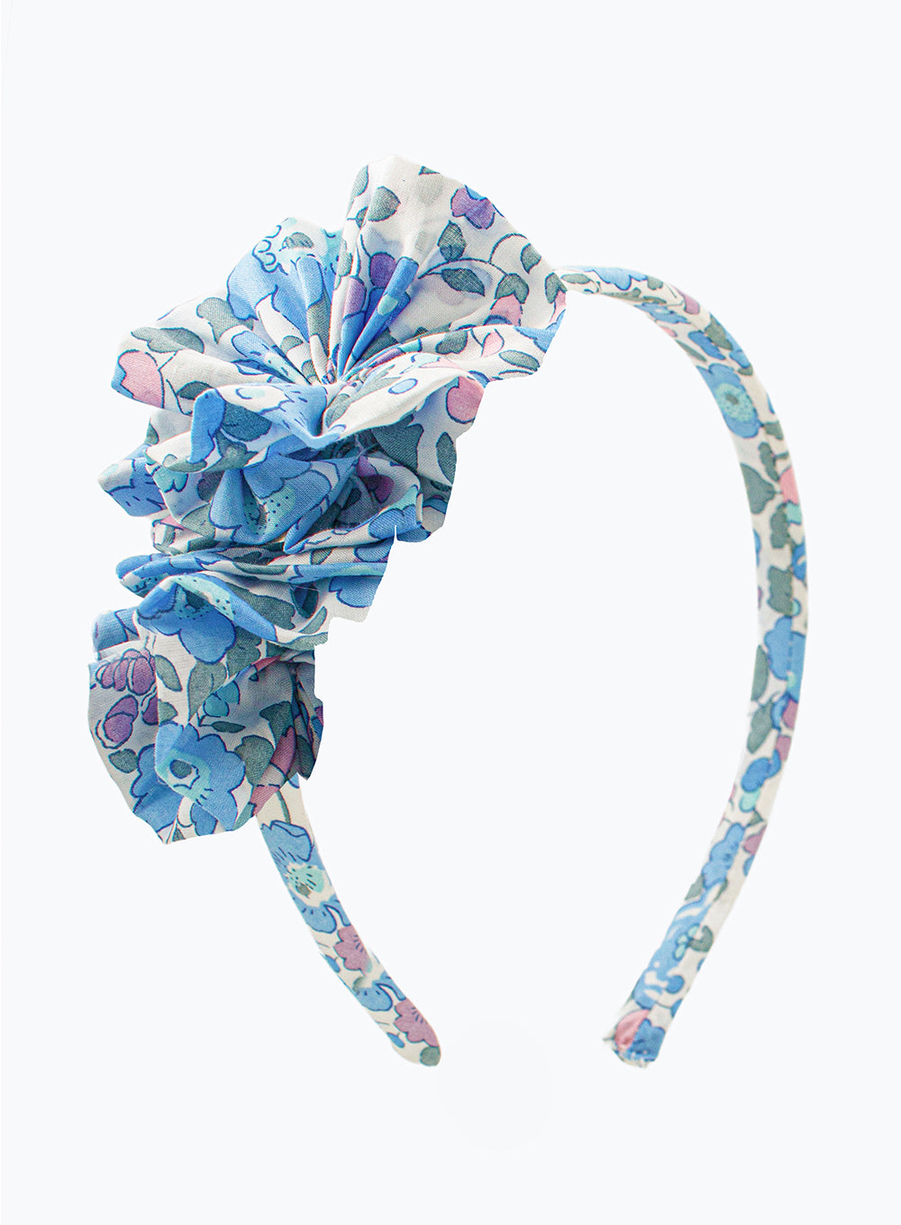 The Camellia Blue Houndstooth Alice Headband made from Silk Men's Tie –  Piggi International