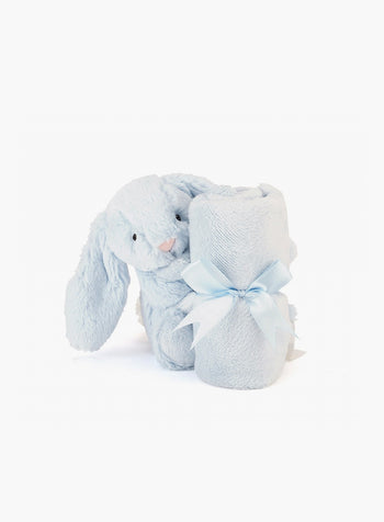 Jellycat Bashful Bunny Soother Blanket in Blue