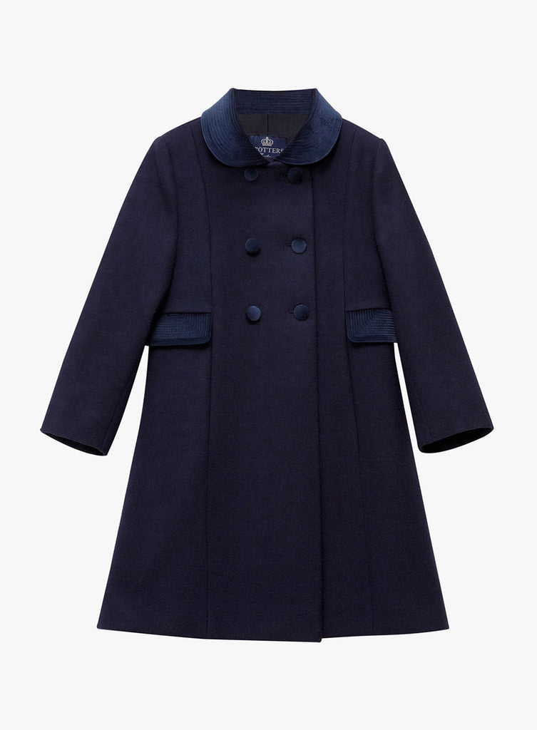 Trotters Heritage Classic Coat in Navy | Trotters Childrenswear ...