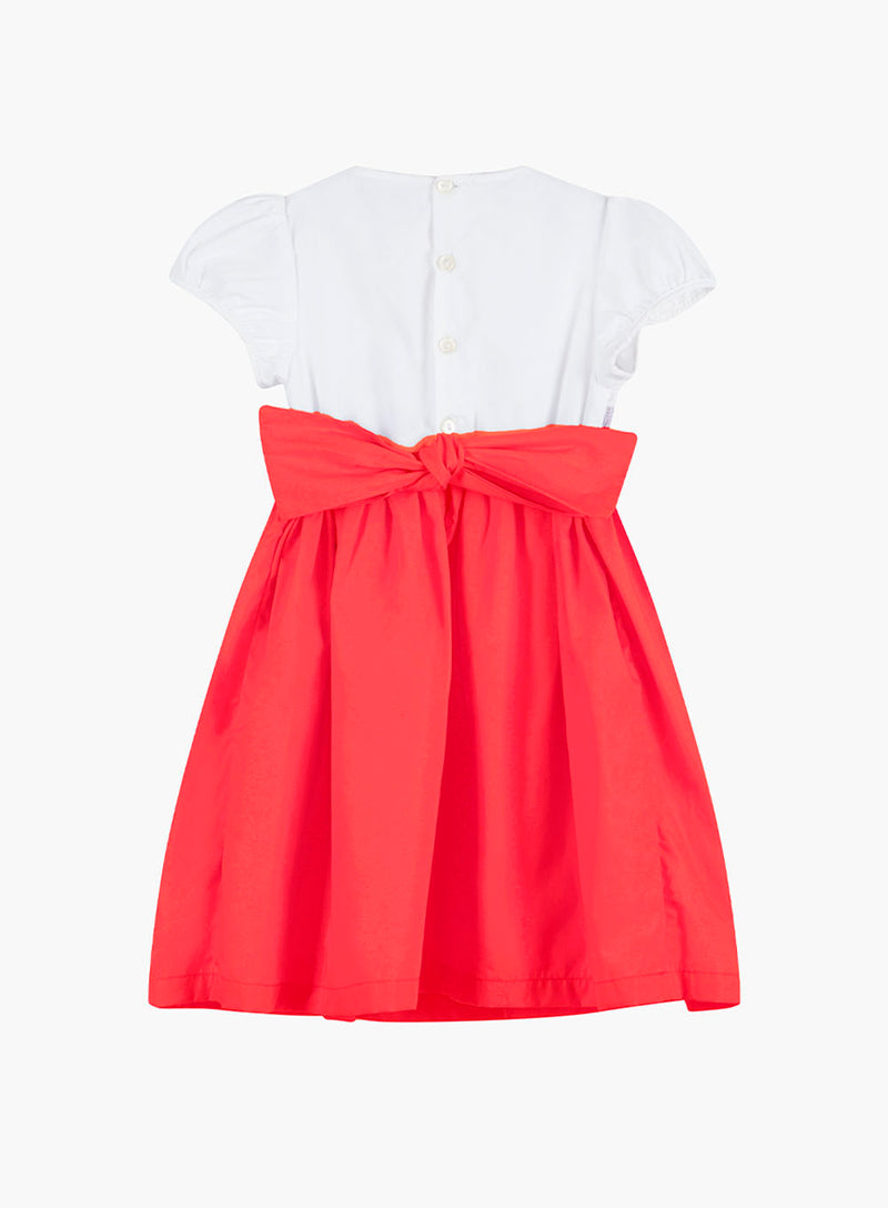 Rose Hand Smocked Dress in Watermelon