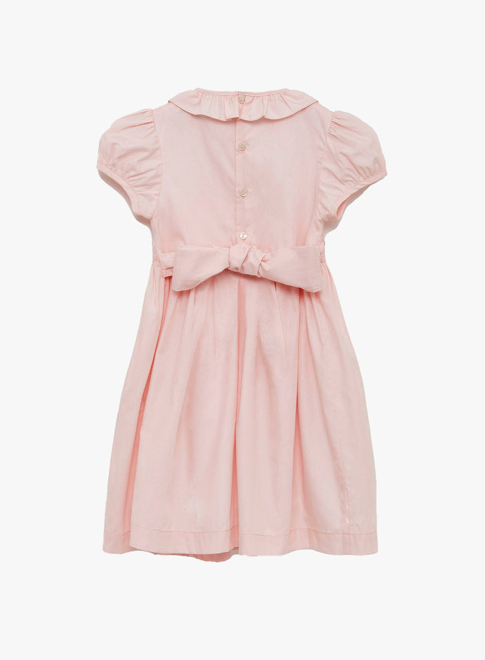Willow Rose Hand Smocked Dress in Pink