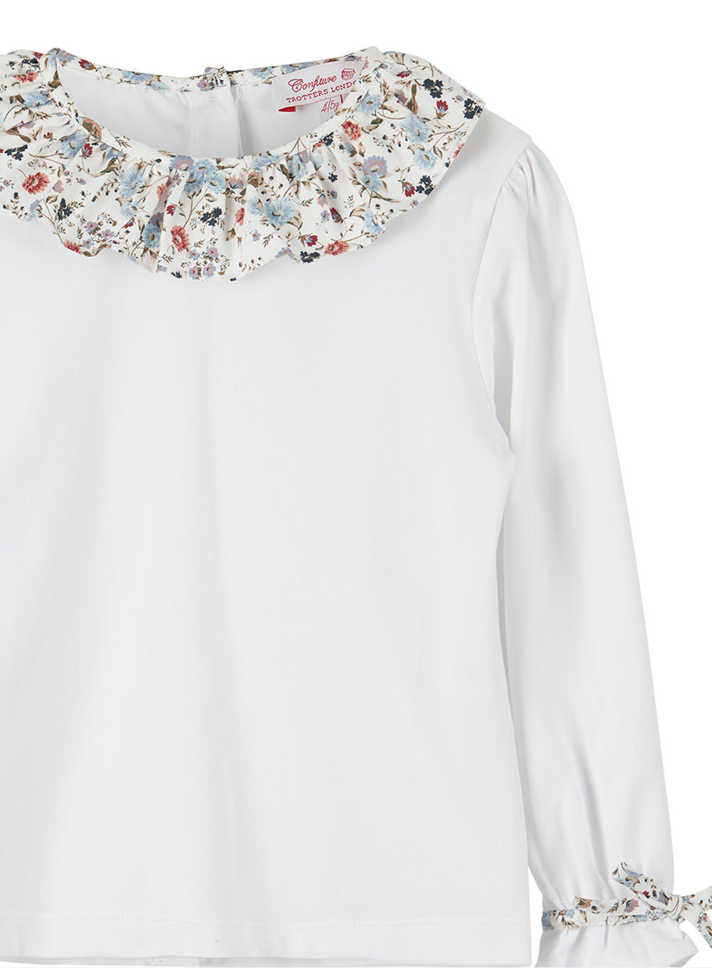 Bella Jersey Top in Blue Floral Bird